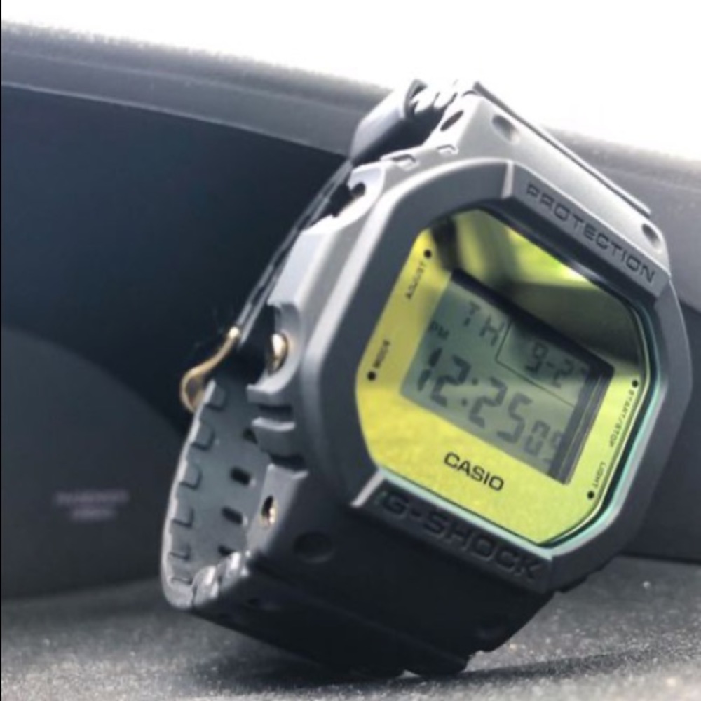 Casio G-shock matte-black mirrored face